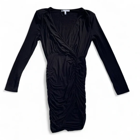 NWOT Express x Olivia Culpo Asymmetrical Surplice Sheath Dress - S - Picture 2 of 6